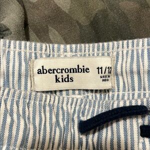 Abercrombie Kids Blue and White Striped Shorts